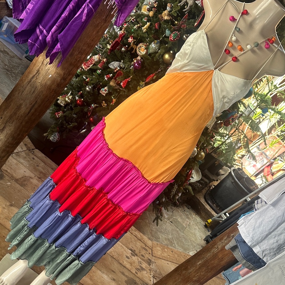Anthropology Colorful Maxi Dress